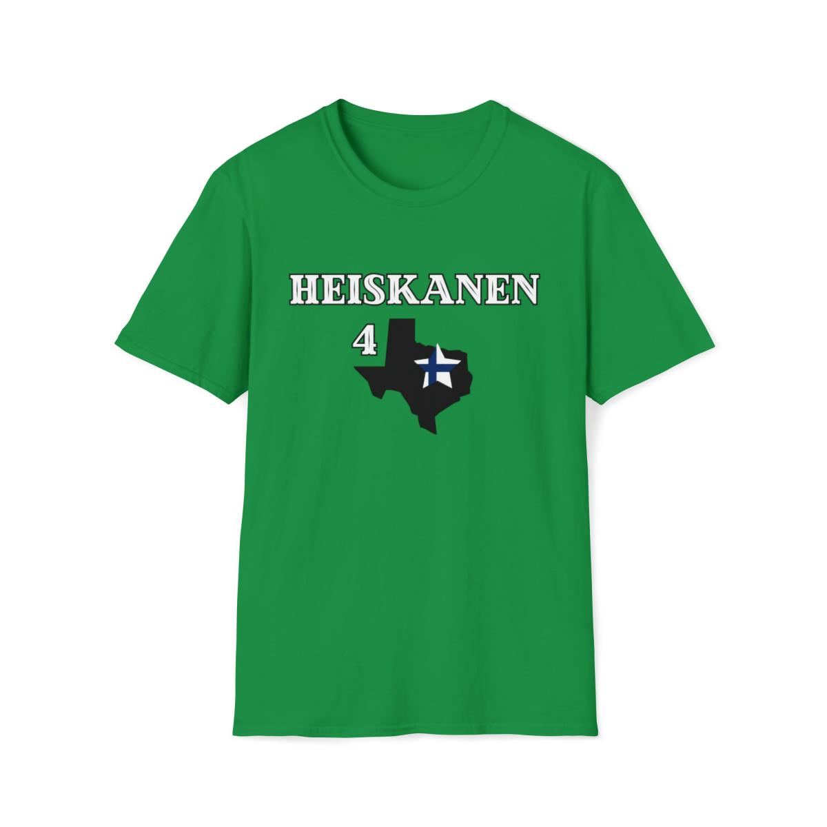 image of Heiskanen tribute hockey t-shirt in green