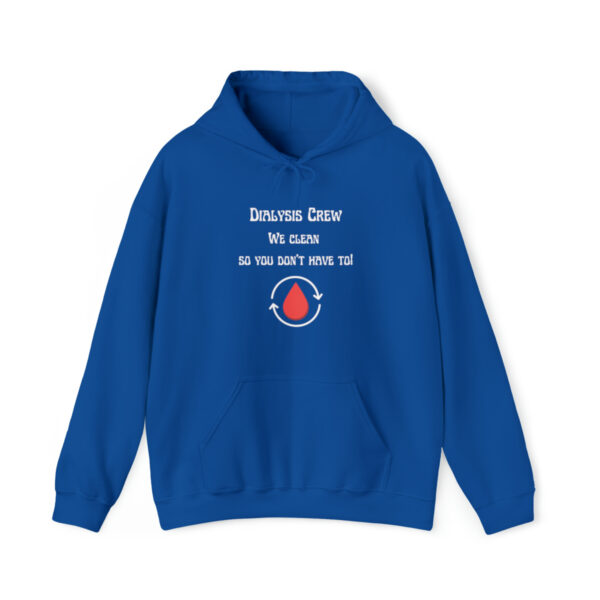 Dialysis Crew Hoodie in blue